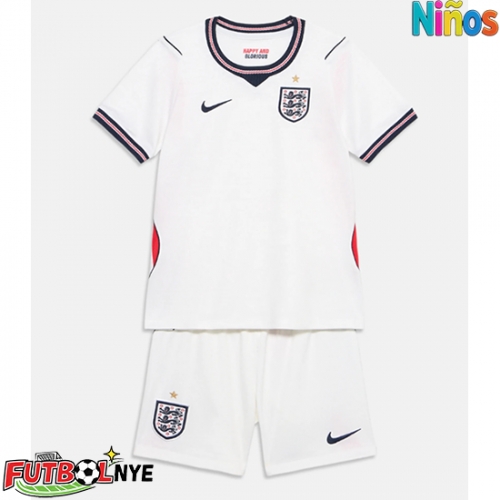 Camiseta Inglaterra Primera Equipación para niños Mundial 2026 manga corta (+ pantalones cortos)